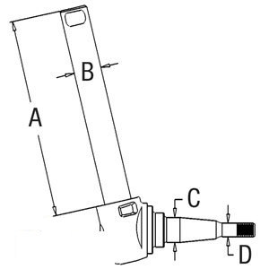 A-532480M92 SPINDLE LH/RH            