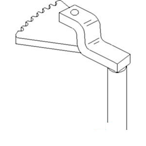 A-51507D SHAFT RH BRAKE PEDAL     