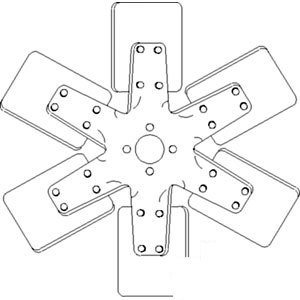 A-521269M1 FAN 6 BLADE              
