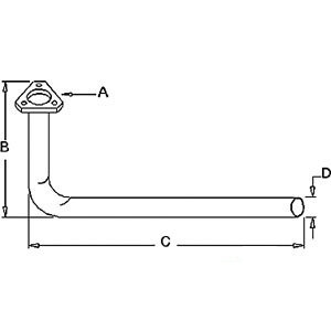 A-522584M92 EXHAUST PIPE             