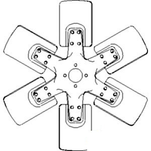 A-530177M1 FAN 6 BLADE              