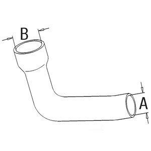 A-532541M2 RADIATOR HOSE BOTTOM     