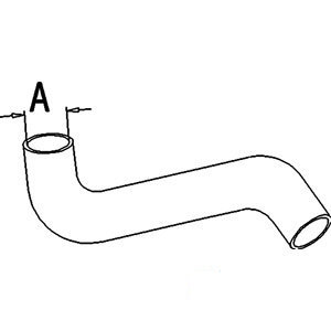 A-535203M1 UPPER RADIATOR HOSE      