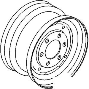 A-535448M1 RIM FRONT 4.5