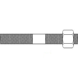 A-539827R2 STUD W/ NUT WHEEL        