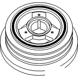 A-680275C92 PULLEY CRANK. DAMPENER   