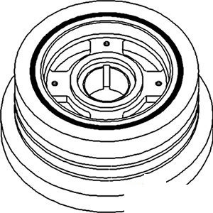 A-683459C94 PULLEY CRANK. DAMPENER   