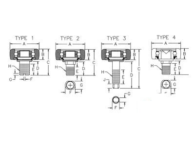A-CF7811-I BRG. CAM FOLLOWER        