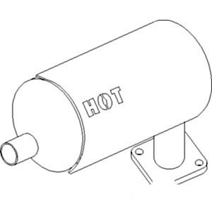 A-6C040-58404 MUFFLER                  