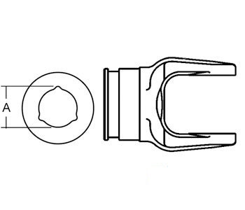 A-BP204016851 OUTER TUBE YOKE          