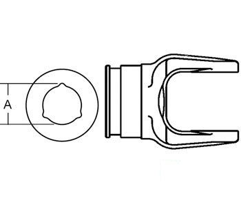 A-278650 OUTER TUBE YOKE SIZE 2   