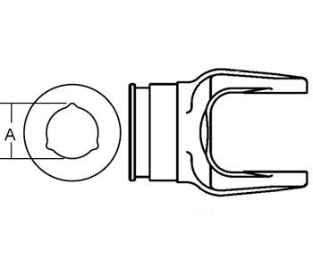 A-BP204056860 OUTER TUBE YOKE SIZE 5   