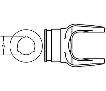 A-BP204066851 OUTER TUBE YOKE SIZE 6   
