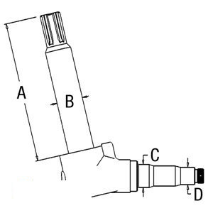 A-72160101 SPINDLE LH/RH            