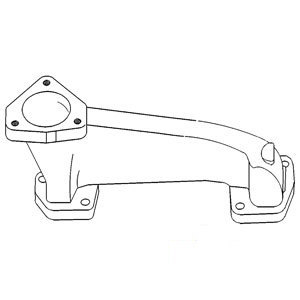 A-733206M1 MANIFOLD EXHAUST (90�)   
