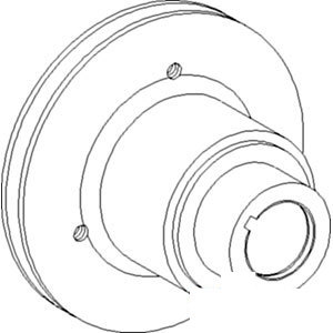 A-734628M1 PULLEY CRANKSHAFT        