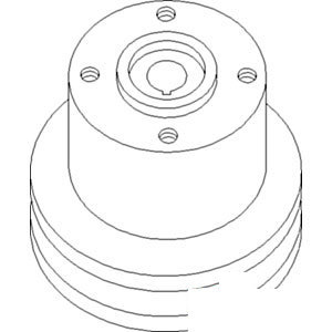 A-737636M1 PULLEY WATER PUMP        