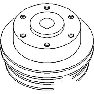 A-747751M1 PULLEY WATER PUMP        