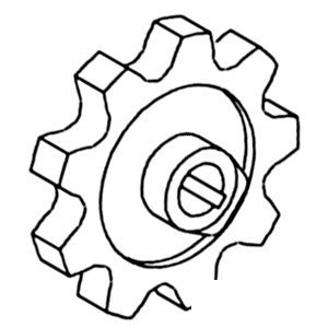 A-784744 SPROCKET CG/TAIL AUGER   