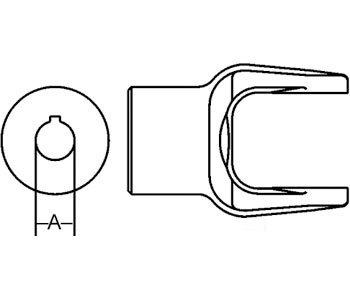 A-BP212056755-A IMP.YOKE ROUND BORE      