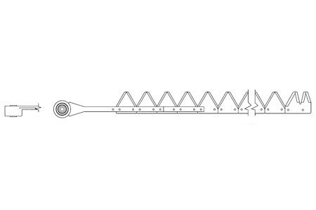 A-861-440 '9'' BLK BIG TOOTH BOLT-ON'