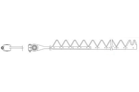 A-801-042 9' BLK UNDERSERATED BOLT 