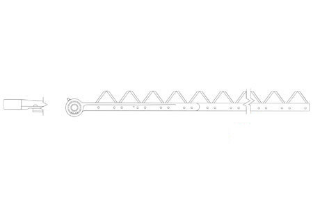 A-861-378 '13'' CHRM BIG TOOTH BOLT'