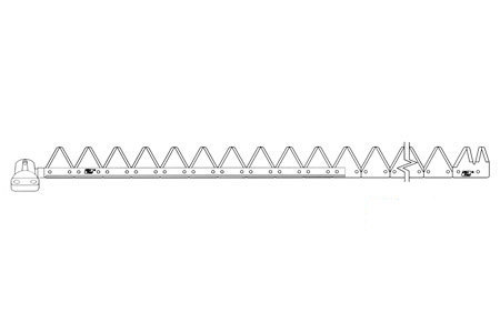 A-801-256 14' CHRM TOPSERRATED BOLT