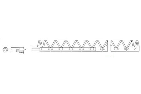 A-831-904 9' BLK TOPSERRATED BOLT  