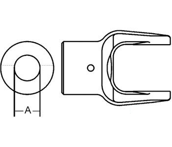 A-BP211054954 IMP.YOKE ROUND BORE      