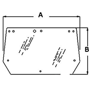 A-82005316 GLASS UPPER REAR WINDOW  