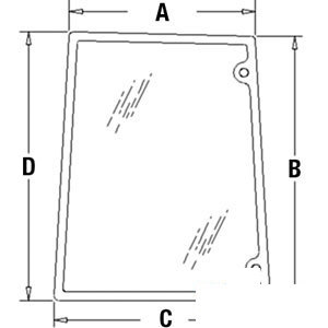 A-82029320 GLASS SIDE WINDOW (RH)   