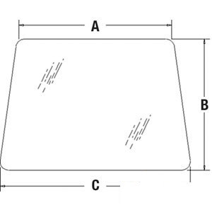 A-82848332 GLASS FRONT WINDSHIELD   