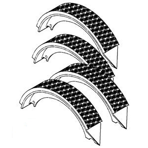 A-830537M92 BRAKE SHOES (4/BOX)      