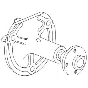 A-830862M91 WATER PUMP               
