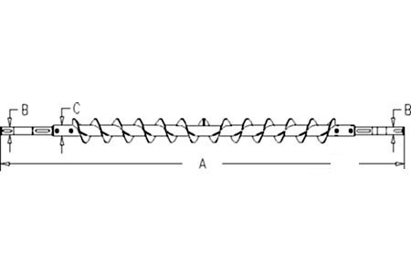 A-84400769 AUGER; BOTTOM TAILING ELE