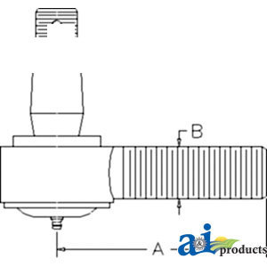 A-84442906 TIE ROD; SHORT THREADED  