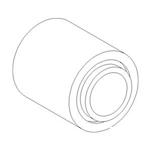 A-84459072 BUSHING RUBBER; UPPER SH 