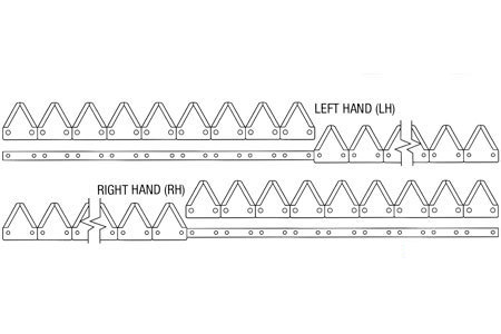 A-860-524 '15''RH BLK TOPSERATD RIVET'