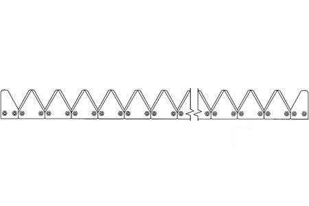 A-861-999 9' BLK TOPSERRATED BOLT  