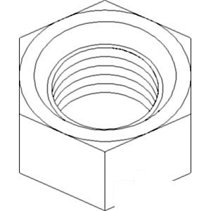 A-86507392 NUT TIE ROD JAM; RH THRE 