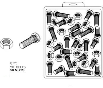 A-86507777 KIT BOLT & NUT; 5/8