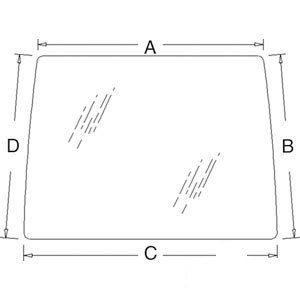 A-86511795 GLASS FRONT WINDSHIELD   