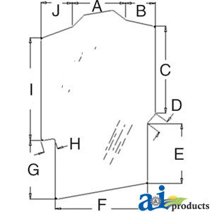 A-86988661 GLASS WINDSHIELD         