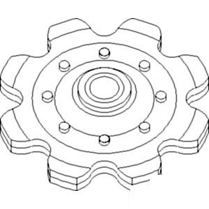 A-87034967 SPROCKET ROW UNIT IDLER  