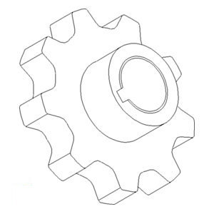 A-87283436 SPROCKET ELEVATOR        