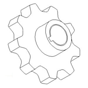 A-87283438 SPROCKET ELEVATOR        