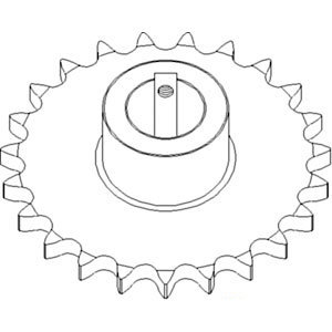 A-87283695 SPROCKET UPPER CLEAN GRA 