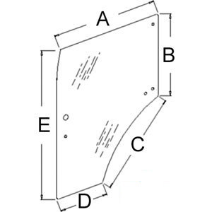 A-87523291 GLASS DOOR; LH           