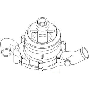 A-87800122 WATER PUMP THR. PULLEY   